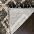 thumbnail image 4 of Safavieh Moroccan Fringe Shag Rug-Color:Grey/Cream,Shape:Runner,Size:2'-3" X 7', 4 of 7