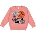 thumbnail image 2 of Inktastic Little Sister and Biggest Fan Basketball Player Toddler Sweatshirt, 2 of 4