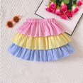 thumbnail image 2 of EnJoCho Kids Beach Skirt Girls Summer Multicolor Casual Layered Skirt Casual Skirt Princess Skirt for Children Aged 2 to 7 Cute Little Girl Summer Fashion Party Dress, 2 of 6