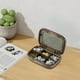 thumbnail image 2 of Caja de almacenamiento portátil de plástico, mini organizador de viaje para uso doméstico, compartimento compacto con tapa sellada, color beige, blanco, marrón y verde, apto para uso alimentario., 2 of 6