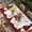 Red, variant on Red Valentine's Day Table Cloths for 5 Foot Rectangle Tables, Roses Gnomes Love Heart Plaid Patio Waterproof Elastic Fitted Tablecloths, Washable Rectangular Table Cover for Camping