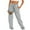 Gray, variant on QUINDOS Womens Pants Taper Long High Waisted Casual Sweatpants Drawstring Football Relaxed Fit Pants