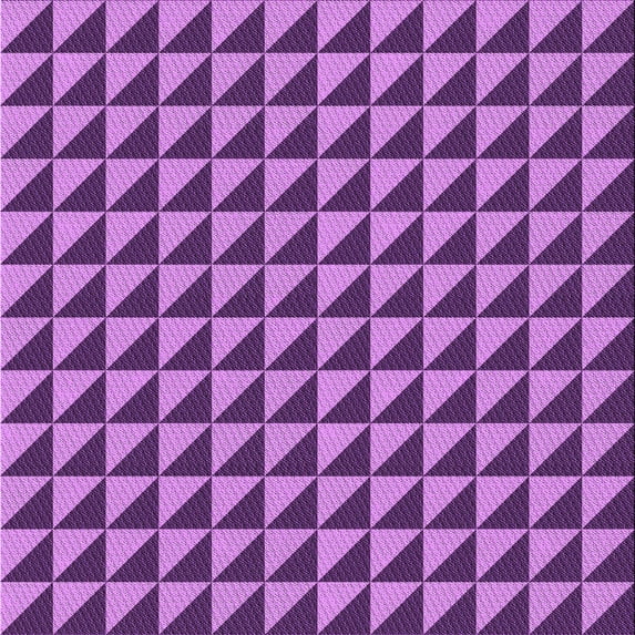 Ahgly Company Machine Washable Indoor Square Transitional Heliotrope Purple Area Rugs, 6' Square