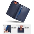 thumbnail image 4 of Serman Brands Travel Wallet | RFID Blocking | Bifold Slim Genuine Leather | Thin Minimalist | Front Pocket Wallets for Men | Billfold | Luxe Blue, 4 of 7