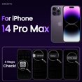 thumbnail image 2 of Compatible with iPhone 14 Pro Max Case Clear, with 2 Screen Protector and Camera Lens Protector -Not Yellowing- Protective Magnetic Case for iPhone 14 Pro Max 6.7 inch-Clear, 2 of 12