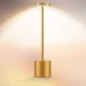thumbnail image 1 of Cordless Table Lamp, Led Metal Usb Rechargeable 6000mah 2-levels Brightness Night Light Desk Lamp Reading Lamp For Restaurant/bedroom/dormitory (gold), 1 of 2