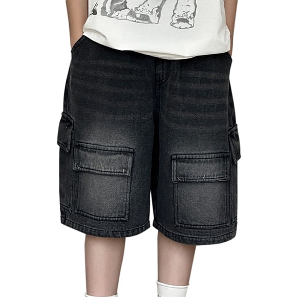 HIPYLO Shorts d'Uniforme pour Garçons, Shorts de Cyclisme 12-18 Mois, Vêtements de Robe pour Garçons 12 Mois, Vêtements pour Bébé 14/16 Mois, Noir 4-5 Ans