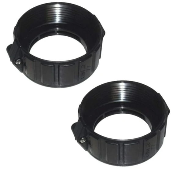 Hot Tub Compatible With Jacuzzi Spas 2 Inch Replacement Heater Split Nut in Black 2 Pack 2000-107