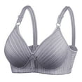 thumbnail image 2 of Ladies Bras,Womans Plus Size Bras Embroidered Glossy Comfortable Breathable Bra Underwear No Rims, 2 of 7