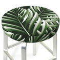 thumbnail image 3 of Disketp Tropical Palm Leaves1 Stool Covers Round, Super Soft Round Bar Stool Cushion Covers Seat Cushion - 14 Inch, 3 of 7