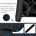 thumbnail image 4 of Black Topographic Contour Large Gaming Mouse Pad for Desk,XL Big Mouse Pad Gaming Desk Mat,Mousepad Desk Pad With Non-Slip Base and Stitched Edge,Keyboard Mouse Mat for Home Office Work,31.5 x 11.8 in, 4 of 6