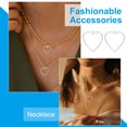 thumbnail image 6 of Open Bezels for Resin, 60 Pcs Alloy Heart Shape Open Back Frame Pendants DIY, Silver Tone, 6 of 7
