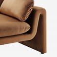 thumbnail image 6 of Sofa Couch, Brown, Velvet, Living Kitchen Cafe Bistro Hospitality Restaurant, Modern Contemporary Boutique HB34814, 6 of 9