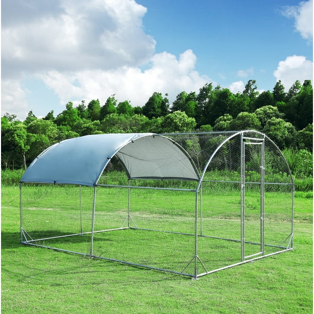 Tolead Large Metal Chicken Coop Upgrade Tri-Supporting Wire Mesh ...