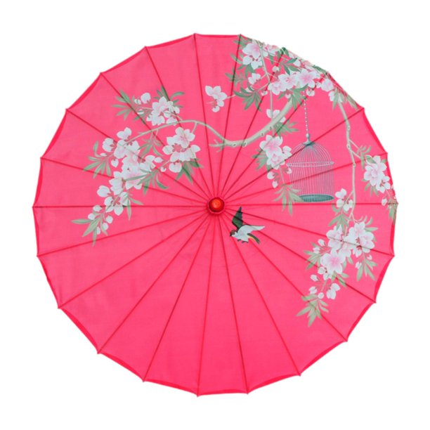 Paraguas de papel engrasado chino Paraguas japonés Parasol decorativo de papel engrasado para Estilo B