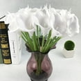 thumbnail image 2 of Needhep White Fake Roses for DecorationOutdoor Flowers That Look Real, Gold Artificial Flowers for Decoration, Flocked Artificial Flowers, Father's Day Gifts (Red,Green), 2 of 3