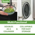 thumbnail image 5 of Tovolo Microwave Splatter Cover Medium 10 Inch Food Cover Splatter Guard for Microwave Oven, Collapsible Silicone Microwave Splatter Cover Vented Colander Lid BPA Free Melamine Free, Charcoal, 5 of 6