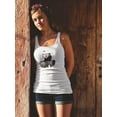 thumbnail image 2 of Fashion Woman Watercolor Sketch Tank Women -Image by Shutterstock, Female XX-Large, 2 of 4