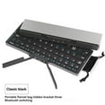 thumbnail image 3 of BH199 Aluminum Alloy & ABS Foldable Wireless Keyboard with Triple Bluetooth Connectivity - 50H Battery Life, Universal Compatibility for Tablets, Smart, Laptops & PCs - Compact Travel Design, 3 of 7