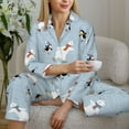 thumbnail image 6 of Sigee Skiing penguin Bear for Women’s Pajama Sets Long-Sleeved Pjs Sets for Women 2 piece Sleepwear-X-Large, 6 of 7