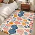 thumbnail image 4 of 3'x5' Area Rugs, Shell Coastal Indoor Outdoor Area Rug for Living Room Bedroom, Summer Beach Nautical Coral Ocean Washable Bathroom Rugs Kitchen Floor Carpet Mats Home Decor Aesthetic, 4 of 8