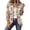 Khaki, variant on Denim Jackets for Women Ruffle Trim Button Down Long Sleeve Fall Fashion Jean Jacket Women Casual Western Vintage Lapel Collared Womens Blazer