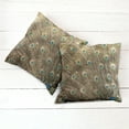 thumbnail image 6 of Ambesonne Feather Throw Pillow Cover 2 Pack, Close up Layout of a Tail, 24", Multicolor, 6 of 7