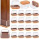 thumbnail image 1 of 24 protectores de piso rectangulares para patas de silla, protectores de patas de silla de silicona para suelos de madera dura, funda de patas de silla de alta elasticidad para silla,, 1 of 5