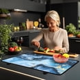 thumbnail image 3 of Renewold Ceramic Glass Stove Top Cover for Electric Stove, Non-slip Stove Mat Stovetop Protector Cover Multipurpose Desk Saver Pad for Counter Top, Blue Gold Marble, 3 of 7