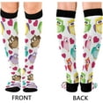 thumbnail image 2 of Coolnut Cute Owl Compression Socks for Men & Women 1 Pack, Knee High Stockings for Running, Sport, Hiking & Travel, 2 of 6