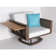 thumbnail image 3 of Higold - York 1 Piece St Lucia Swivel Rocker Club Chair, Contemporary Outdoor Furniture, Assemble with Grade A Teak Coffee Textilene, 3 of 5