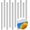 Clear, variant on 10 Pcs 48 Inch Poster Hanger Frame Hanging Rails for Posters Clips Signs Maps Picture Holder Plastic Tapestry Banner Art Wall Display(Clear)