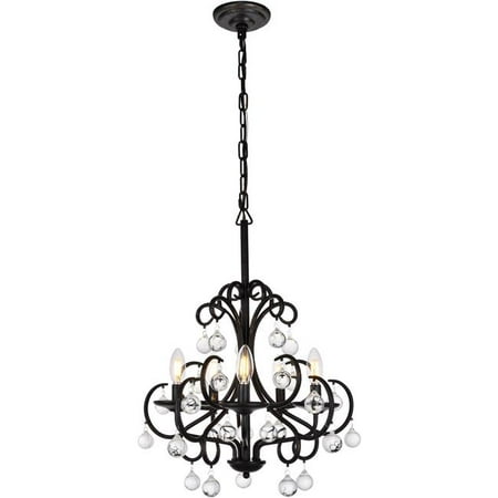 Elegant Lighting Ld5008d20db 24 6 X 20 In Reign 5 Light Dark Elegant Lighting Ld5008d20db 24 6 X 20