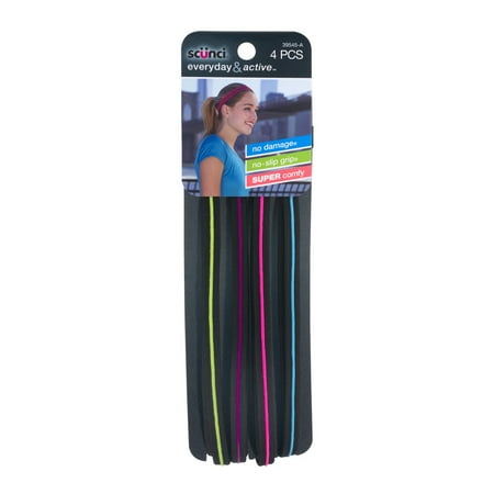 Upc 043194395453 Scunci Active Silicone Headwrap Thin 4 Count