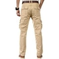 thumbnail image 6 of LIUJUNSHOP Canvas Men's Cargo Pants Men's Cargo Work Pants with Multiple Pockets Durable Outdoor Hiking Adventure Utility Trousers for, 6 of 6