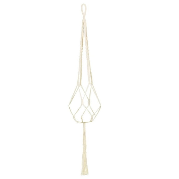 Uxcell Macrame Plant Hanger Flower Pot Holder DIY Indoor Outdoor Hanging Rope Basket Retro Vintage inspired 47.2 Inch Length