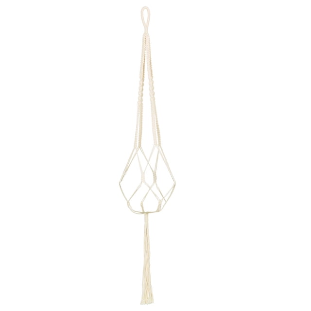 Unique Bargains Support de Plante en Macramé Support de Pot de Fleurs Panier Suspendu Longueur 47,2 Pouces