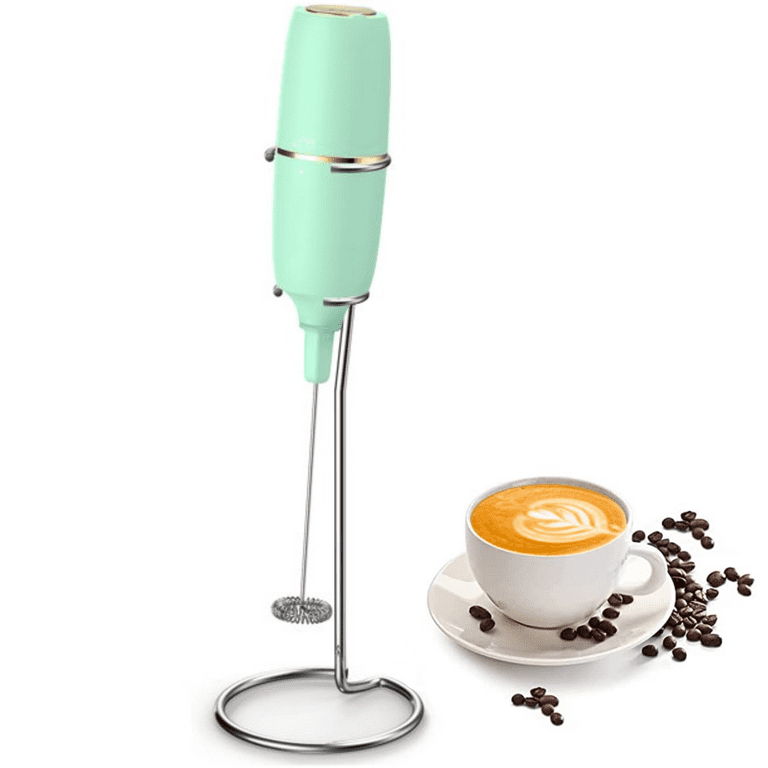 HadinEEon Milk Frother Handheld, Electric Milk Foamer for Coffee, Coffee  Frother with Stainless Steel Whisk, Drink Mixer for Bulletproof Coffee,  Lattes, Cappuccinno, Matcha and Hot Chocolate 