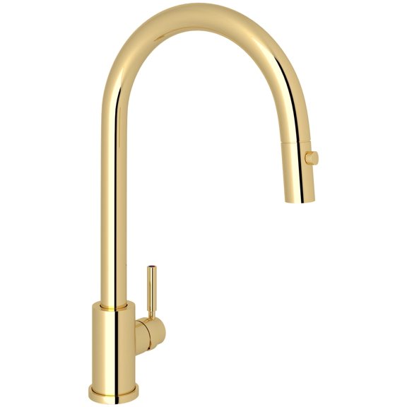Perrin And Rowe U.4044-2 Holborn 1.75 GPM Pull Down Kitchen Faucet - Brass