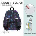 thumbnail image 3 of Game Controller Black Pattern Backpack for School, Cute School Bag with Adjustable Shoulder Straps and Padded Back, 15"x11.42"x5.5", 3 of 3