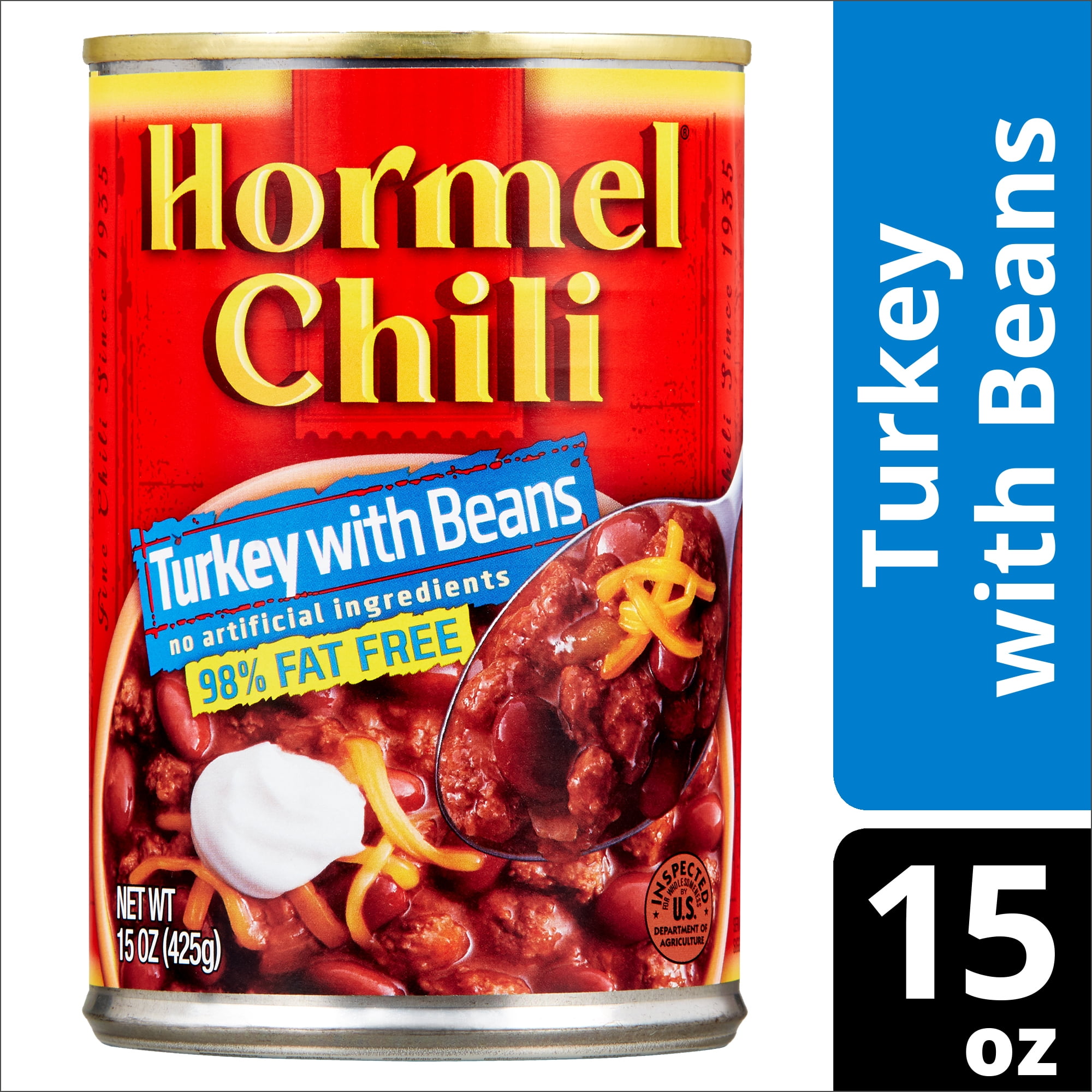 HORMEL Chili Turkey with Beans, 98% Fat Free, 15 oz