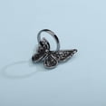 thumbnail image 5 of Crystal Butterfly Ring Cubic Zirconia Open Adjustable Bow-Knot Knuckle Ring, 5 of 6