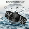 thumbnail image 4 of Bomieux Mens Watch, Classic Minimalist Men's Quartz Watch Waterproof Watch with Stainless Steel Band Business Dress Men's Watch-Best Gift for Men, 4 of 9