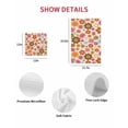 thumbnail image 7 of Bohemia Floral Kitchen Dish Towels for Drying Dishes Set of 4, Vintage Orange Pink Flowers Boho Style Beige Waffle Weave Microfiber Hand Tea Bathroom Towels Quick Dry & Absorbent Towel 15.7x23.6, 7 of 7
