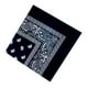 thumbnail image 4 of Bewildely Moda Hip Hop algodón pañuelo cuadrado bufanda negro rojo Paisley diadema impresa para mujeres/hombres/niños/niñas sombreros Almacenamiento y organización del hogar negro Bewildely HA5742-08, 4 of 6