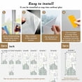 thumbnail image 6 of Static Cling Non Adhesive Window Film, Sage Green Grey Coastal Window Privacy Film Frosted, Summer Beach Coral Shell Ocean Opaque Window Coverings for Small Windows, Home, 17.7 x 39.3 Inches, 6 of 9