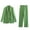 Green, variant on Meichang Women's Suits Formal Slim Fit 2 Piece Long Sleeve Elegant Slim Blazer Lapel Button Jacket and Solid Pants for Work Office