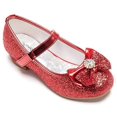 thumbnail image 1 of Furdeour Chaussures de Princesse à Talons Hauts Pailletées pour Filles Taille 7 Chaussures de Mariage Rouges Scintillantes pour Tout-Petits 2 Ans Petites Filles Mignonnes Chaussures de costume à Sequins (2701rouge 7), 1 of 4