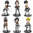 thumbnail image 1 of Figures 6pcs Japanese Anime Figure Set Home Office Desktop Decoration Action Figures Toy Gift for An, 1 of 5