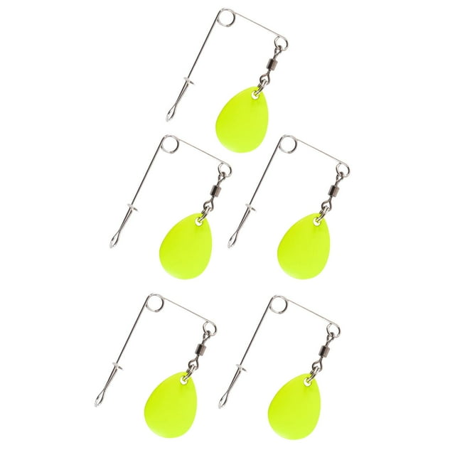 5 señuelos de pesca artificiales para lago, con anzuelo. Gotas de agua L